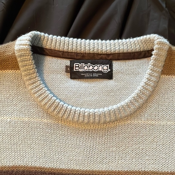 Mens Billabong crew neck pullover sweater - Picture 2 of 8